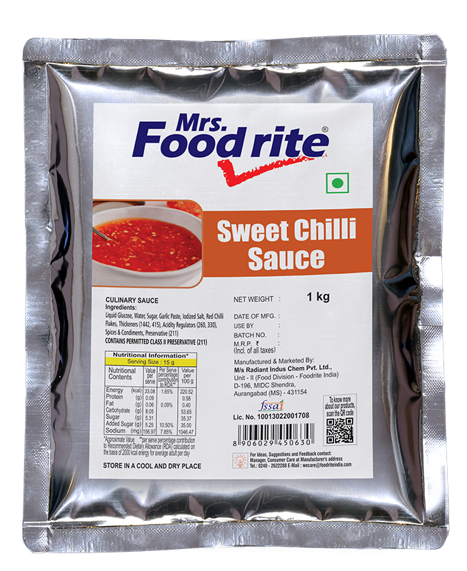 Mrs. Foodrite Sweet Chilli Sauce (1 kg)