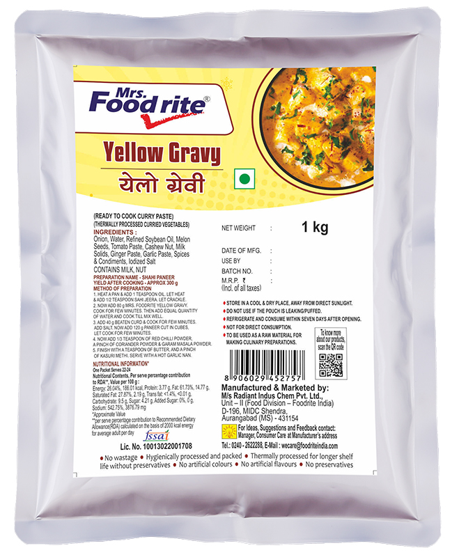 Mrs Foodrite Yellow Gravy (1 kg)