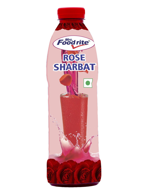 Mrs. Foodrite Rose Sharbat (750 ml)