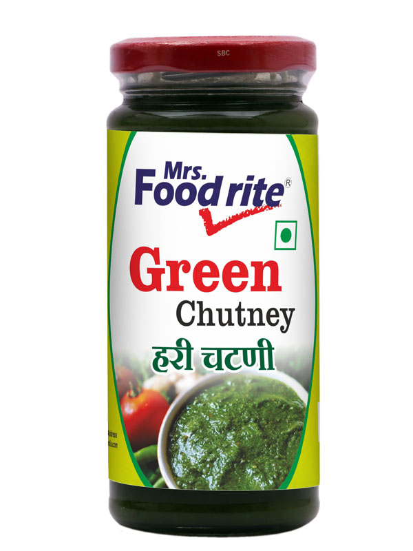 Mrs. Foodrite Green Chutney (250 g)