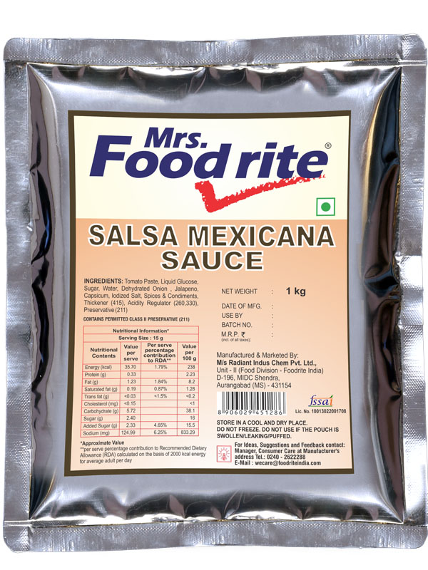 Mrs. Foodrite Salsa Mexicana (1 kg)