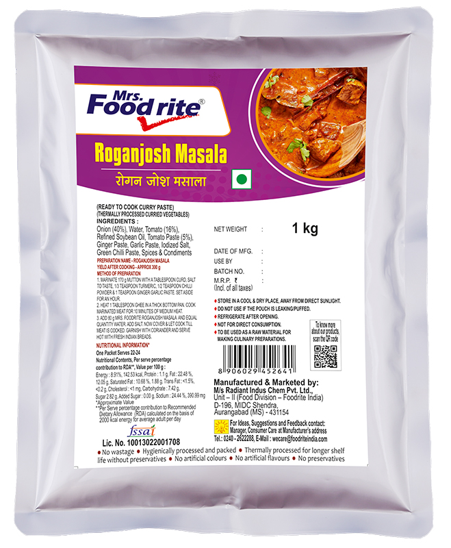 Mrs Foodrite Roganjosh Masala (1 kg)