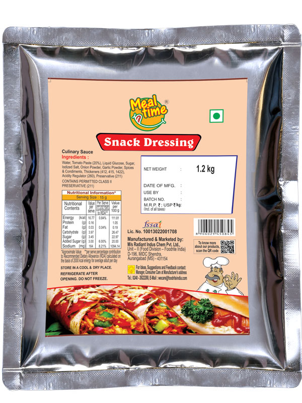 Meal Time Snack Dressing (1.2 kg)